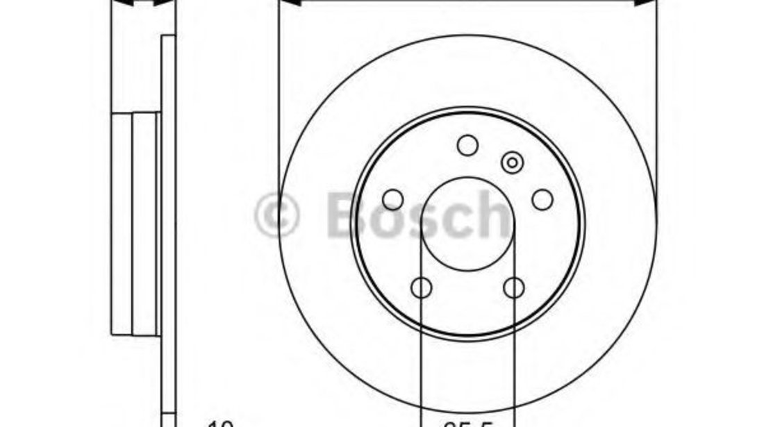 Disc frana OPEL ZAFIRA B (A05) (2005 - 2016) BOSCH 0 986 479 C66 piesa NOUA