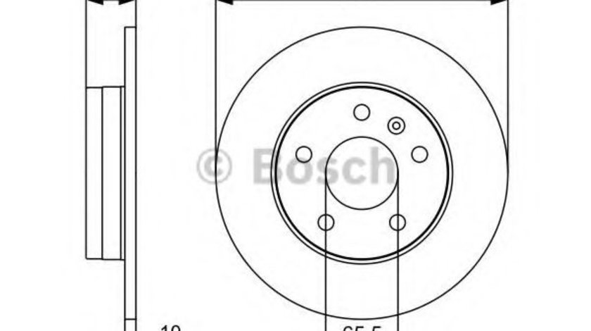 Disc frana OPEL ZAFIRA B (A05) (2005 - 2016) BOSCH 0 986 479 516 piesa NOUA