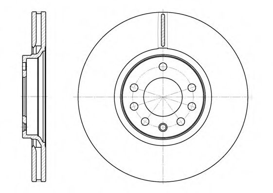 Disc frana OPEL ZAFIRA B (A05) (2005 - 2016) REMSA 6729.10 piesa NOUA
