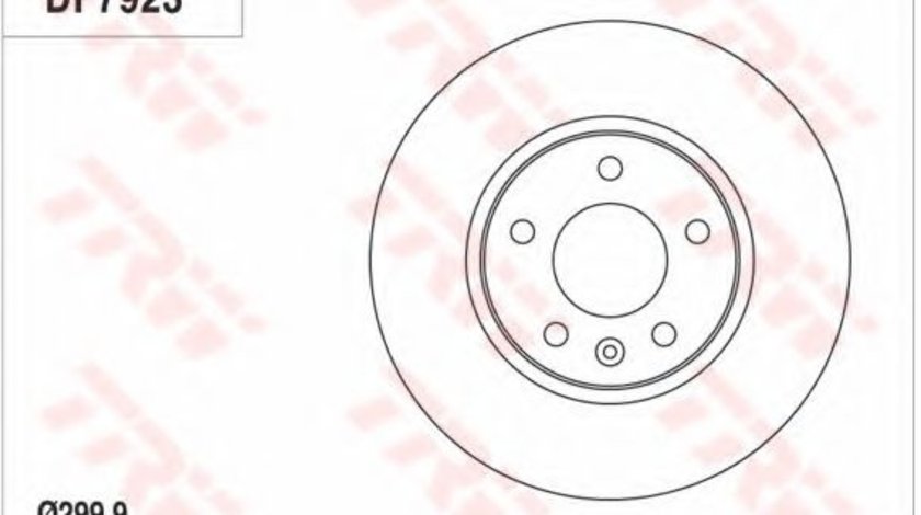 Disc frana OPEL ZAFIRA TOURER C (P12) (2011 - 2016) TRW DF7923 piesa NOUA