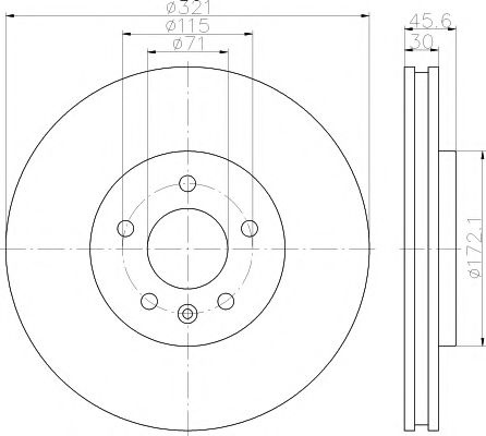Disc frana OPEL ZAFIRA TOURER C (P12) (2011 - 2016) TEXTAR 92256803 piesa NOUA