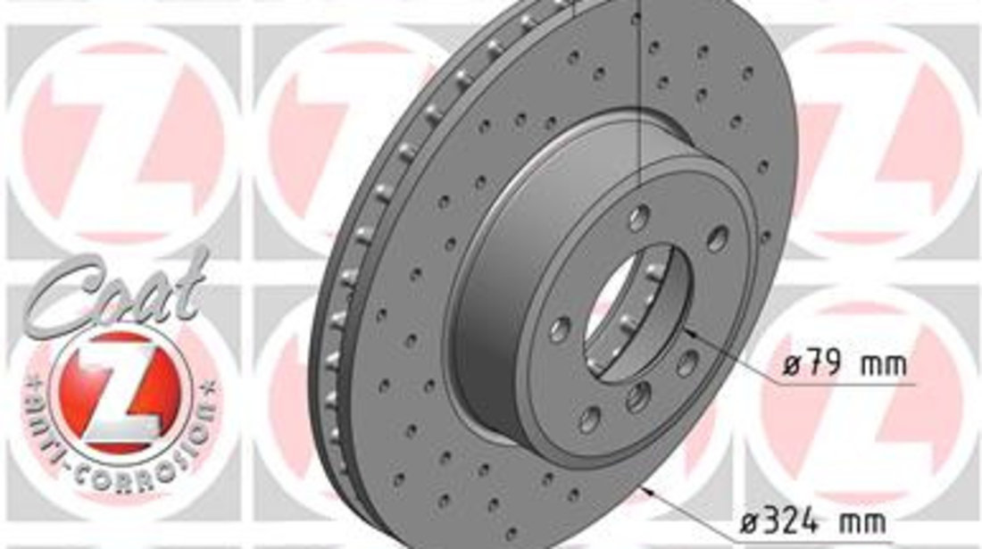 Disc Frana Perforat Fata Zimmermann Sport Bmw Seria 5 E60 2003-2010 150.3403.52