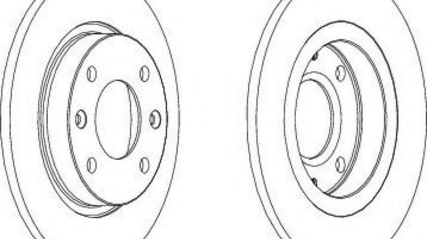 Disc frana PEUGEOT 106 I (1A, 1C) (1991 - 1996) FERODO DDF059 piesa NOUA