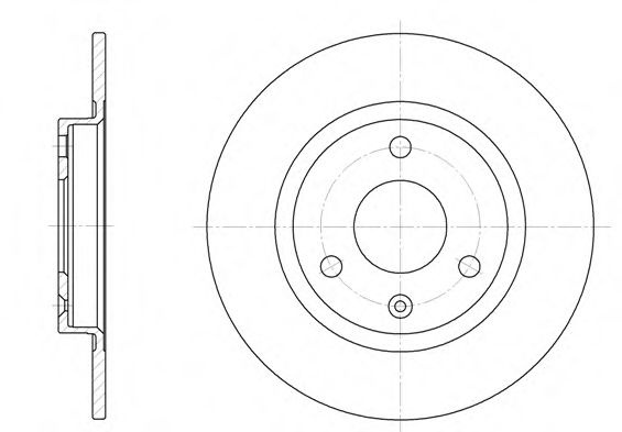 Disc frana PEUGEOT 106 I (1A, 1C) (1991 - 1996) REMSA 6070.00 piesa NOUA