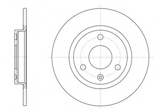 Disc frana PEUGEOT 106 I (1A, 1C) (1991 - 1996) REMSA 6070.00 piesa NOUA