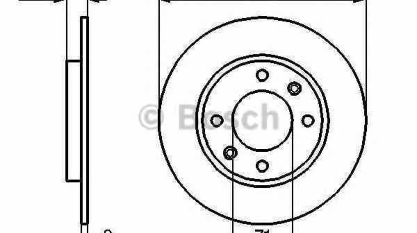 Disc frana PEUGEOT 106 II 1 BOSCH 0 986 479 B35