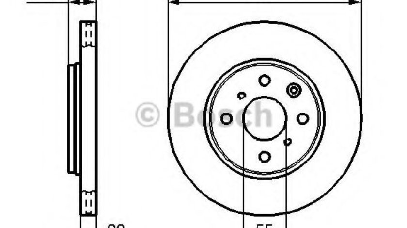 Disc frana PEUGEOT 107 (2005 - 2016) BOSCH 0 986 479 239 piesa NOUA