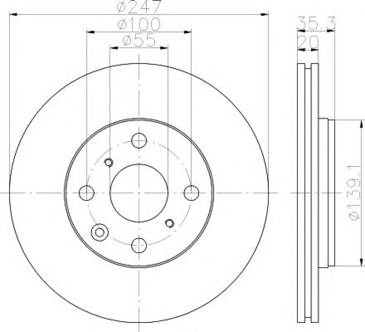 Disc frana PEUGEOT 107 (2005 - 2016) TEXTAR 92141903 piesa NOUA