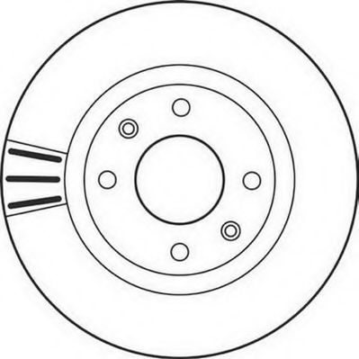 Disc frana PEUGEOT 2008 (2013 - 2016) JURID 562128JC piesa NOUA