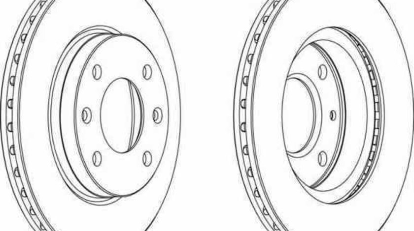 Disc frana PEUGEOT 205 I 741A/C FERODO DDF154-1