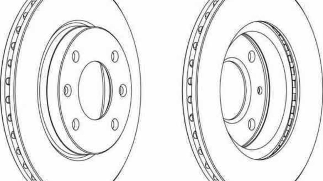 Disc frana PEUGEOT 205 I Cabriolet 741B 20D FERODO DDF154-1