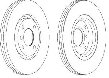 Disc frana PEUGEOT 206 Hatchback (2A/C) (1998 - 2016) FERODO DDF1152 piesa NOUA