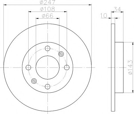 Disc frana PEUGEOT 206 Hatchback (2A/C) (1998 - 2016) TEXTAR 92029803 piesa NOUA