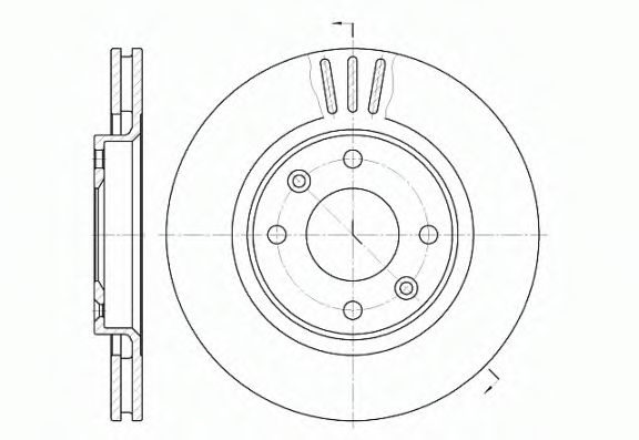 Disc frana PEUGEOT 206 Hatchback (2A/C) (1998 - 2016) REMSA 6603.10 piesa NOUA