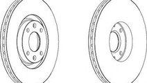 Disc frana PEUGEOT 207 SW (WK) (2007 - 2016) FEROD...