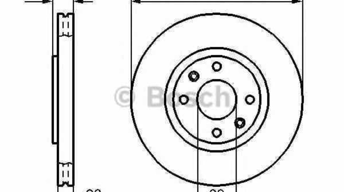 Disc frana PEUGEOT 207 WA WC BOSCH 0 986 478 979