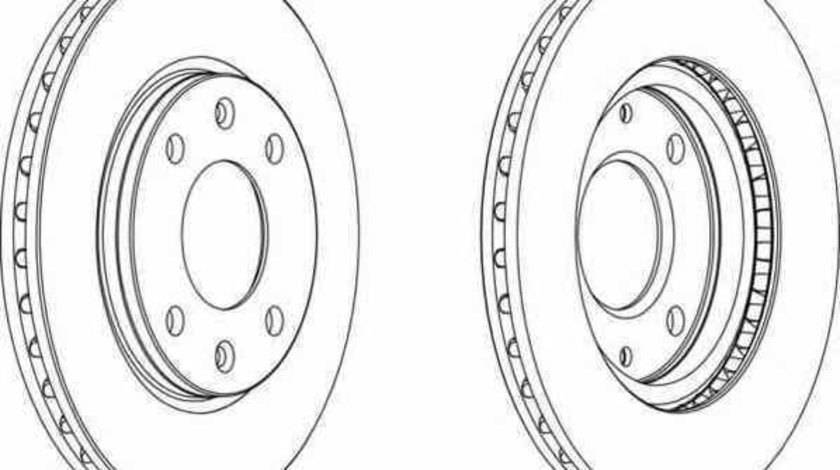 Disc frana PEUGEOT 306 7B N3 N5 FERODO DDF214