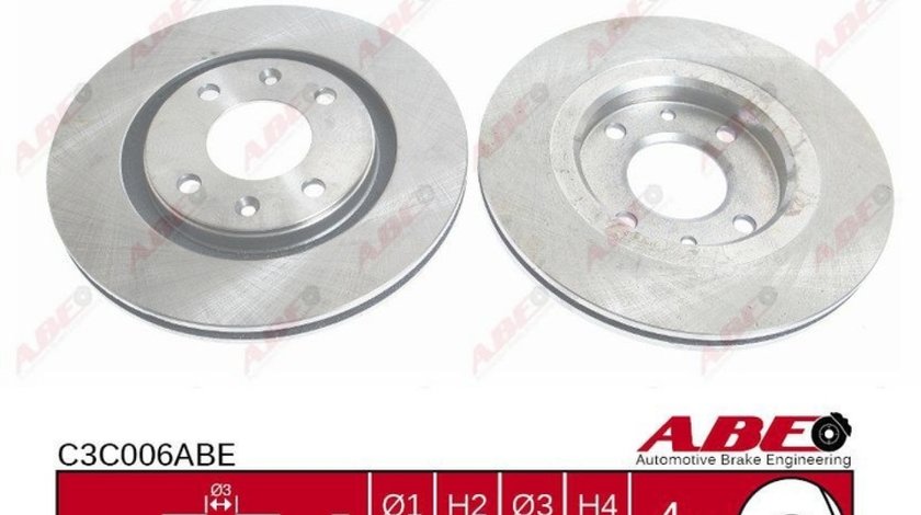 Disc frana PEUGEOT 306 7B N3 N5 Producator ABE C3C006ABE