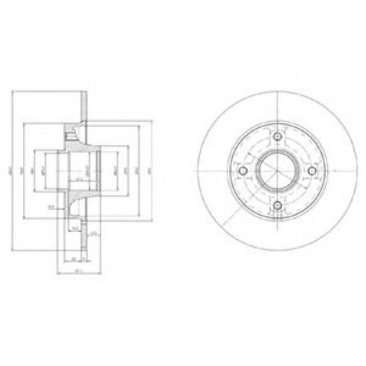 Disc frana PEUGEOT 307 (3A/C) (2000 - 2016) DELPHI BG9021RS piesa NOUA
