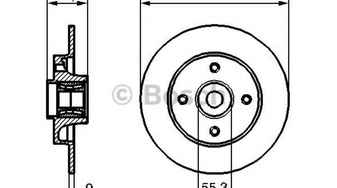 Disc frana PEUGEOT 307 CC (3B) (2003 - 2016) BOSCH 0 986 479 279 piesa NOUA