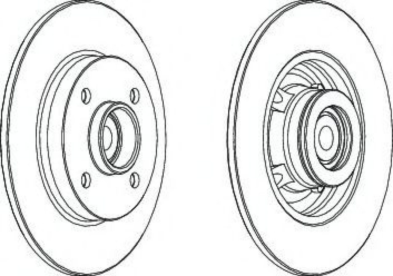 Disc frana PEUGEOT 307 CC (3B) (2003 - 2016) FERODO DDF1561-1 piesa NOUA
