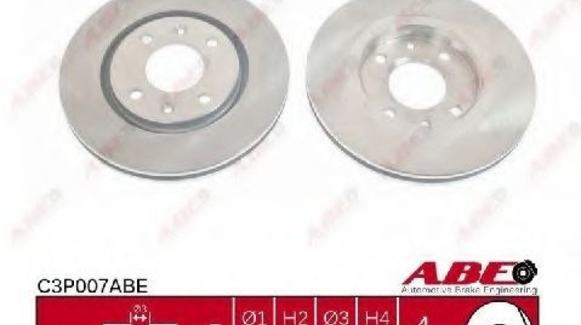 Disc frana PEUGEOT 406 (8B) (1995 - 2005) ABE C3P007ABE piesa NOUA