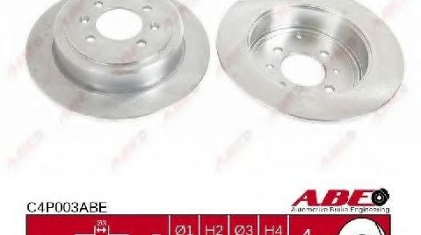 Disc frana PEUGEOT 406 (8B) (1995 - 2005) ABE C4P003ABE piesa NOUA