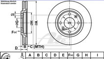 Disc frana PEUGEOT 406 (8B) (1995 - 2005) ATE 24.0...