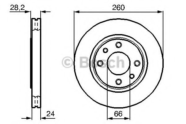 Disc frana PEUGEOT 406 (8B) (1995 - 2005) BOSCH 0 986 478 830 piesa NOUA