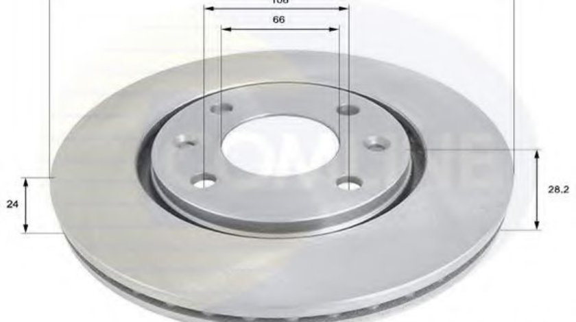 Disc frana PEUGEOT 406 (8B) (1995 - 2005) COMLINE ADC1523V piesa NOUA