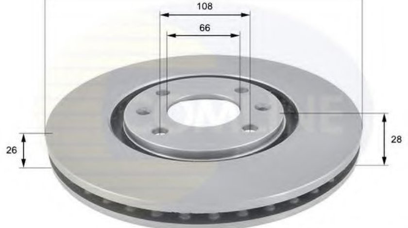 Disc frana PEUGEOT 406 (8B) (1995 - 2005) COMLINE ADC1509V piesa NOUA