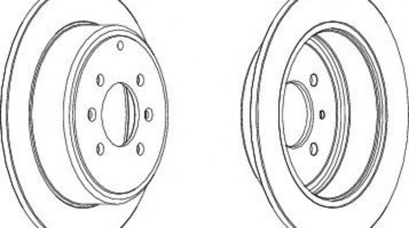 Disc frana PEUGEOT 406 (8B) (1995 - 2005) FERODO DDF869 piesa NOUA