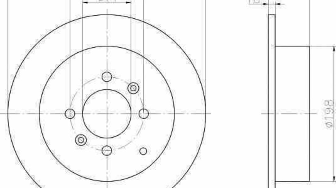 Disc frana PEUGEOT 406 Break 8E/F TEXTAR 92080703