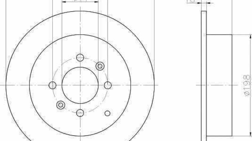 Disc frana PEUGEOT 406 Break 8E/F TEXTAR 92080703