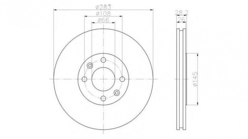 Disc frana Peugeot 406 cupe (8C) 1997-2004 #2 09692510