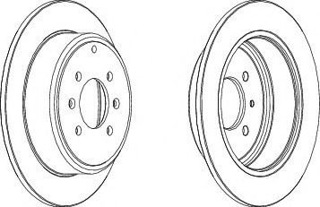 Disc frana PEUGEOT 406 Estate (8E/F) (1996 - 2004) FERODO DDF869 piesa NOUA