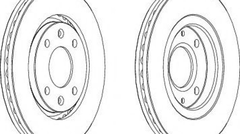 Disc frana PEUGEOT 406 Estate (8E/F) (1996 - 2004) FERODO DDF870 piesa NOUA