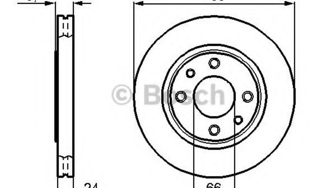 Disc frana PEUGEOT 406 Estate (8E/F) (1996 - 2004) BOSCH 0 986 478 830 piesa NOUA