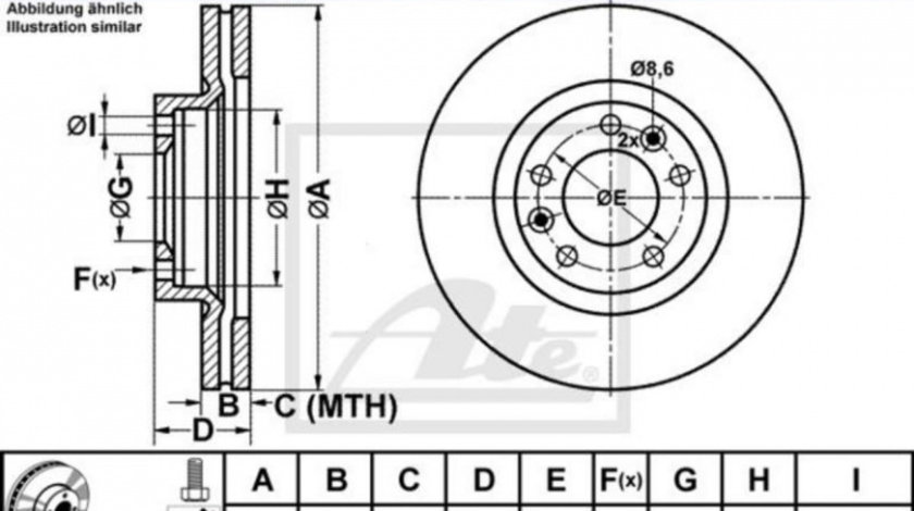 Disc frana Peugeot 407 (6D_) 2004-2016 #2 09830310