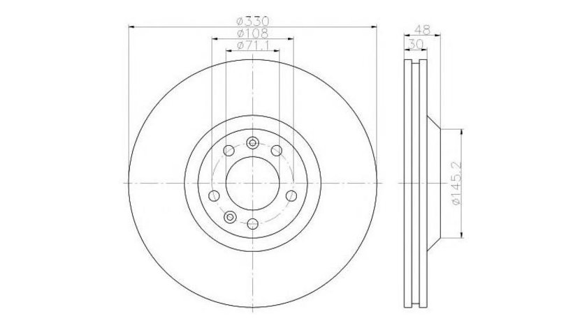 Disc frana Peugeot 407 (6D_) 2004-2016 #2 0986479192