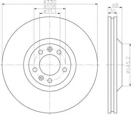 Disc frana PEUGEOT 407 (6D) (2004 - 2016) TEXTAR 92129503 piesa NOUA