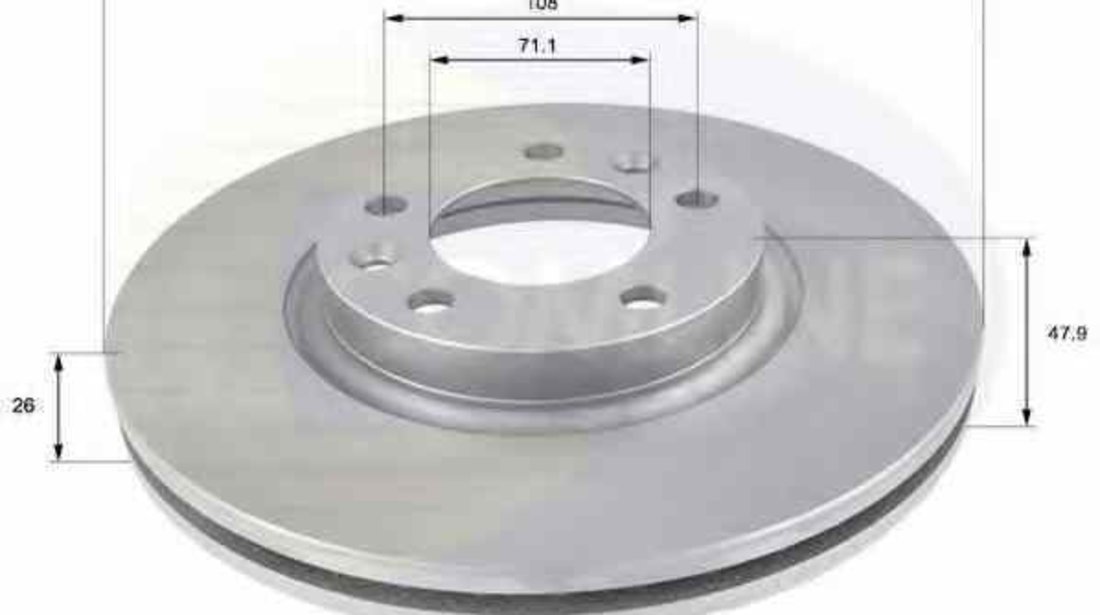 Disc frana PEUGEOT 407 6D COMLINE ADC1550V