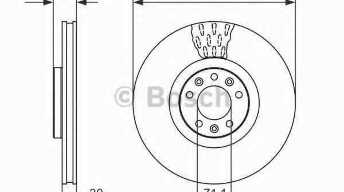 Disc frana PEUGEOT 407 cupe (6C_) BOSCH 0 986 479 092