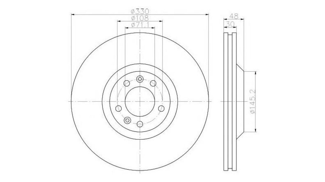 Disc frana Peugeot 407 SW (6E_) 2004-2016 #2 0986479192