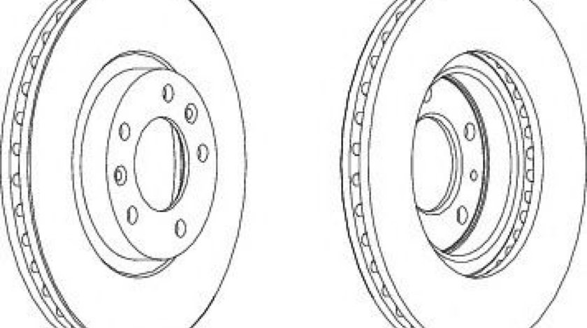 Disc frana PEUGEOT 407 SW (6E) (2004 - 2016) FERODO DDF1132 produs NOU