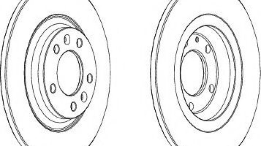 Disc frana PEUGEOT 407 SW (6E) (2004 - 2016) FERODO DDF1275C produs NOU
