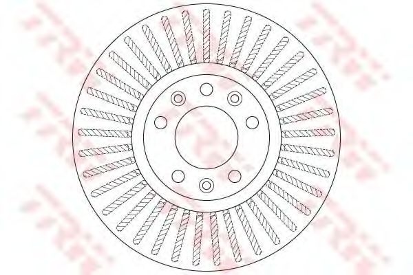 Disc frana PEUGEOT 407 SW (6E) (2004 - 2016) TRW DF6419 piesa NOUA