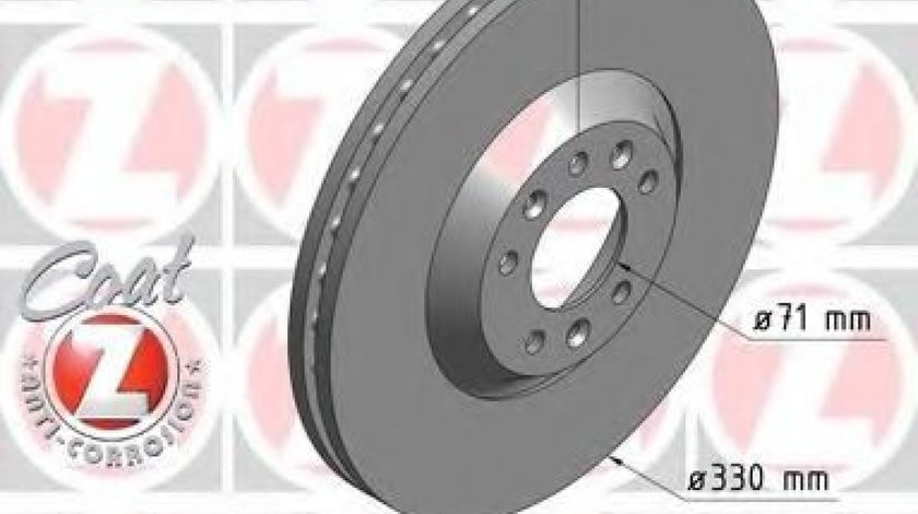 Disc frana PEUGEOT 407 SW (6E) (2004 - 2016) ZIMMERMANN 440.3119.20 produs NOU