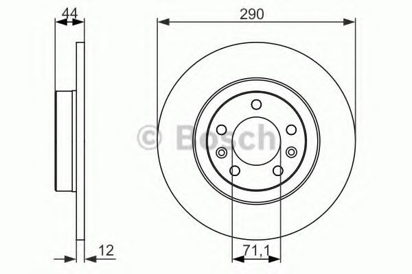 Disc frana PEUGEOT 508 SW (2010 - 2016) BOSCH 0 986 479 130 piesa NOUA