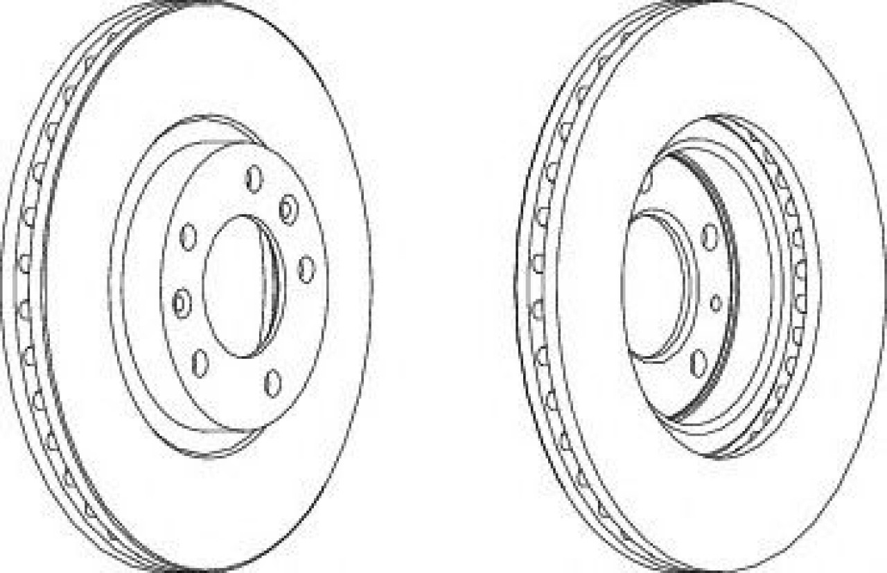 Disc frana PEUGEOT 508 SW (2010 - 2016) FERODO DDF1132 piesa NOUA